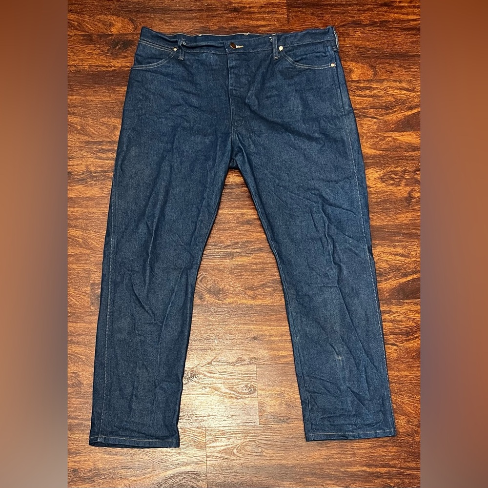 Wrangler jeans straight legs blue denim